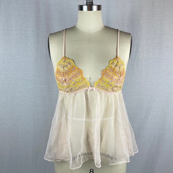 Victoria's Secret Embroidered Floral Lingerie Top - Picture 2 of 8